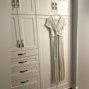 Off white maternity maxi dress